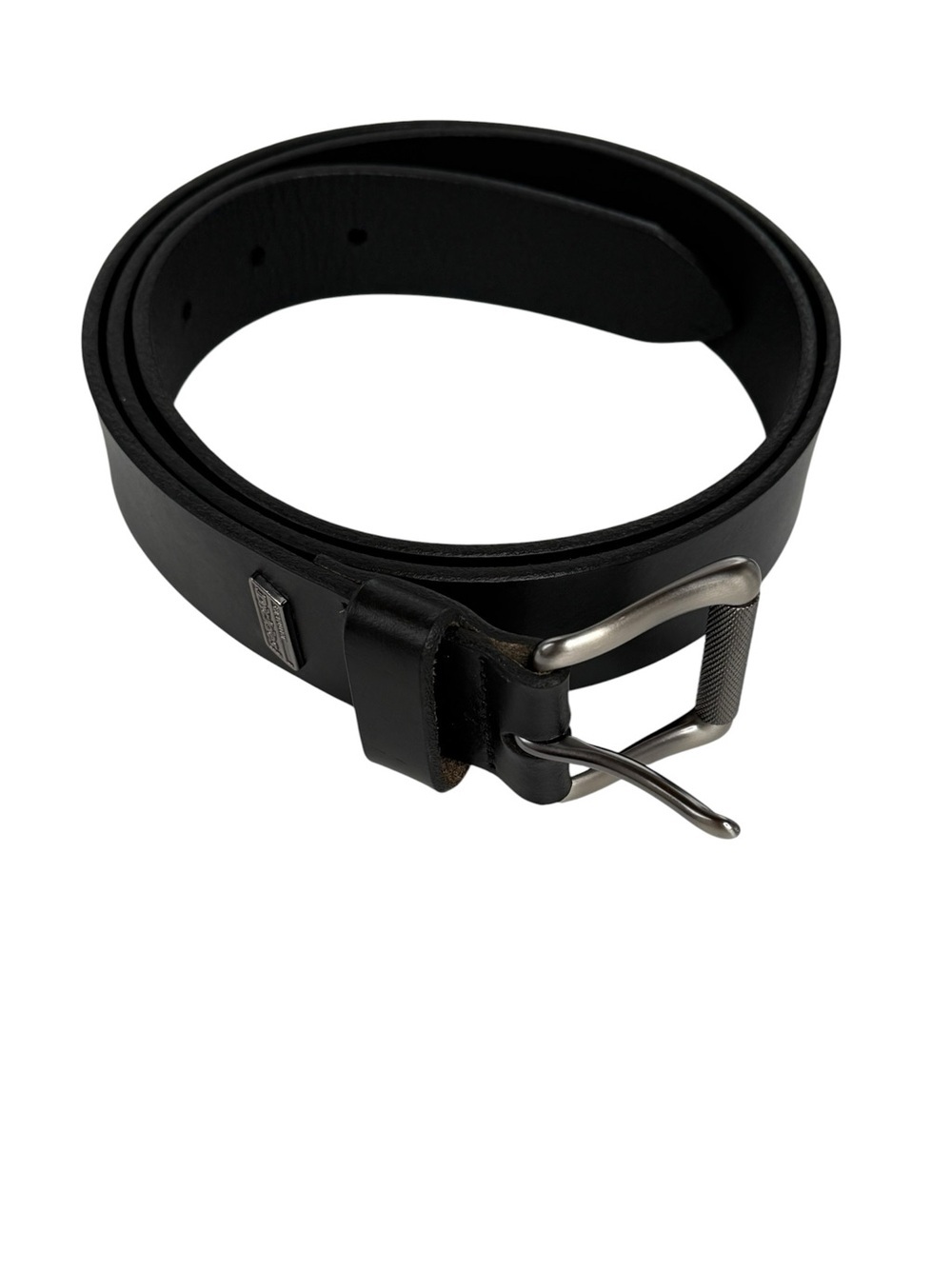 Dickies black leather belt buckle size 40